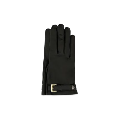 PRADA Women's Nappa Leather Gloves "Black"