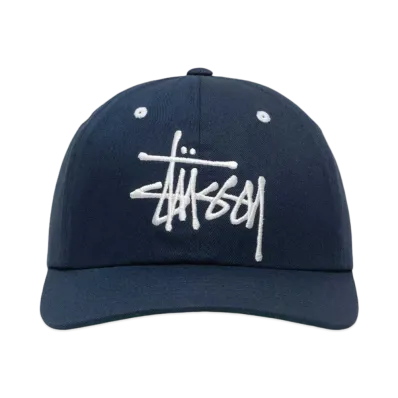 Stussy Low Profile Big Basic Snapback "Navy"