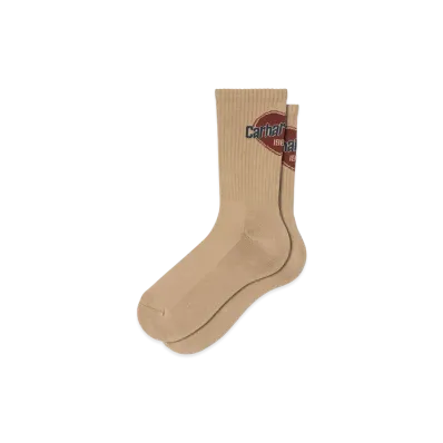 Carhartt WIP Growth Socks "Dusty H Brown"