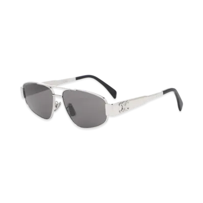 CELINE Triomphe Metal 03 "Silver/Smoke"