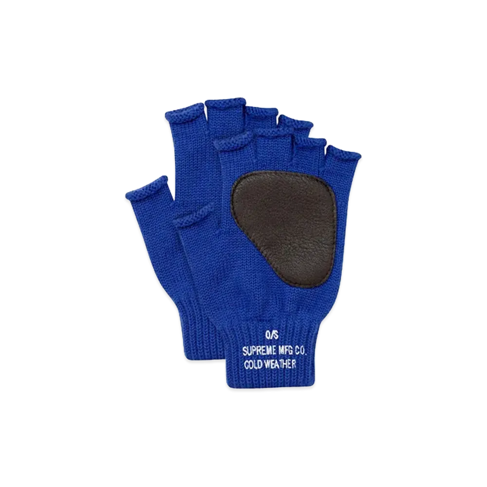 Supreme Fingerless Gloves "Blue"