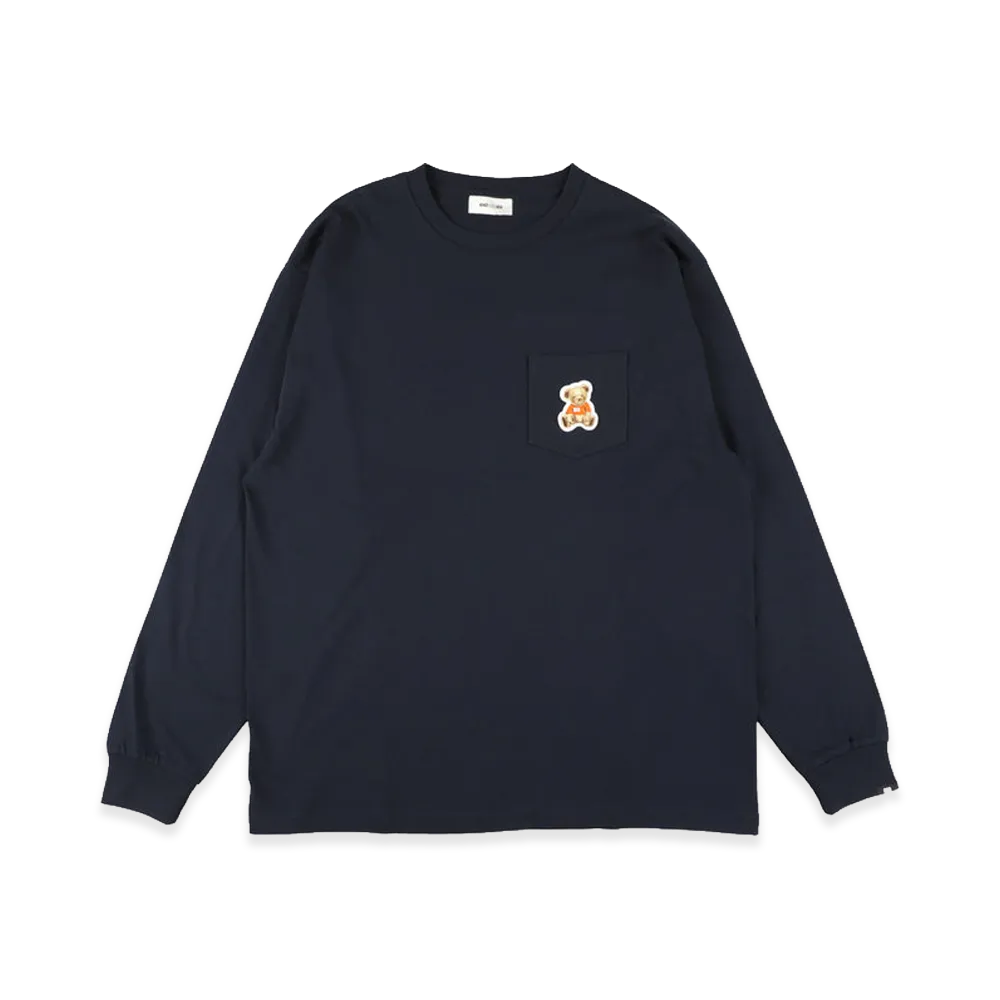 WIND AND SEA Sea Bear L/S Tee (ORG) "Navy"
