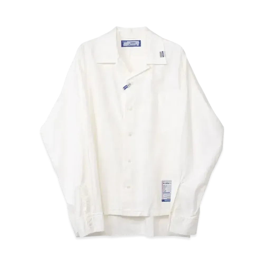 Maison MIHARA YASUHIRO Long-Sleeve Oxford Shirt "White"