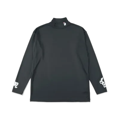 WIND AND SEA x Malbon Golf Mock Neck Shirt "Black"