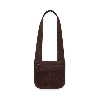 DENIM TEARS Suede Neck Bag "Brown"