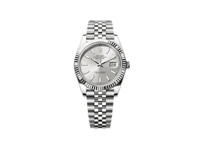 ROLEX Lady-Datejust Oystersteel & White Gold Diamonds "Grey"