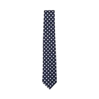 BEAMS Silk Tie Dot Print "NavyBig"