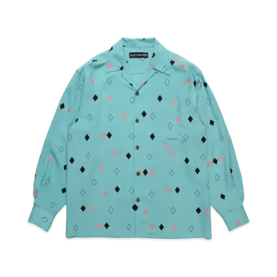 WACKO MARIA Diamond Hawaiian Shirt "Turquoise"