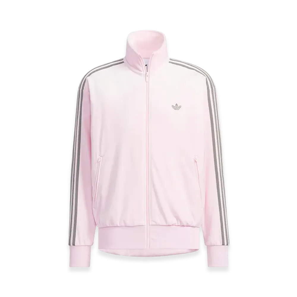 adidas Firebird Velour Track Top "Clear Pink"