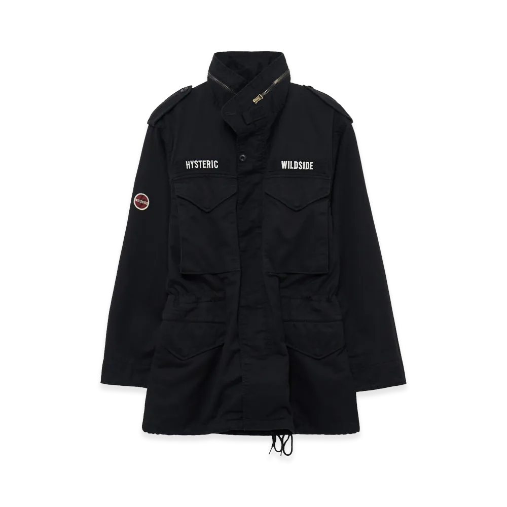 WILDSIDE YOHJI YAMAMOTO x HYSTERIC GLAMOUR M-65 Field Jacket "Black"