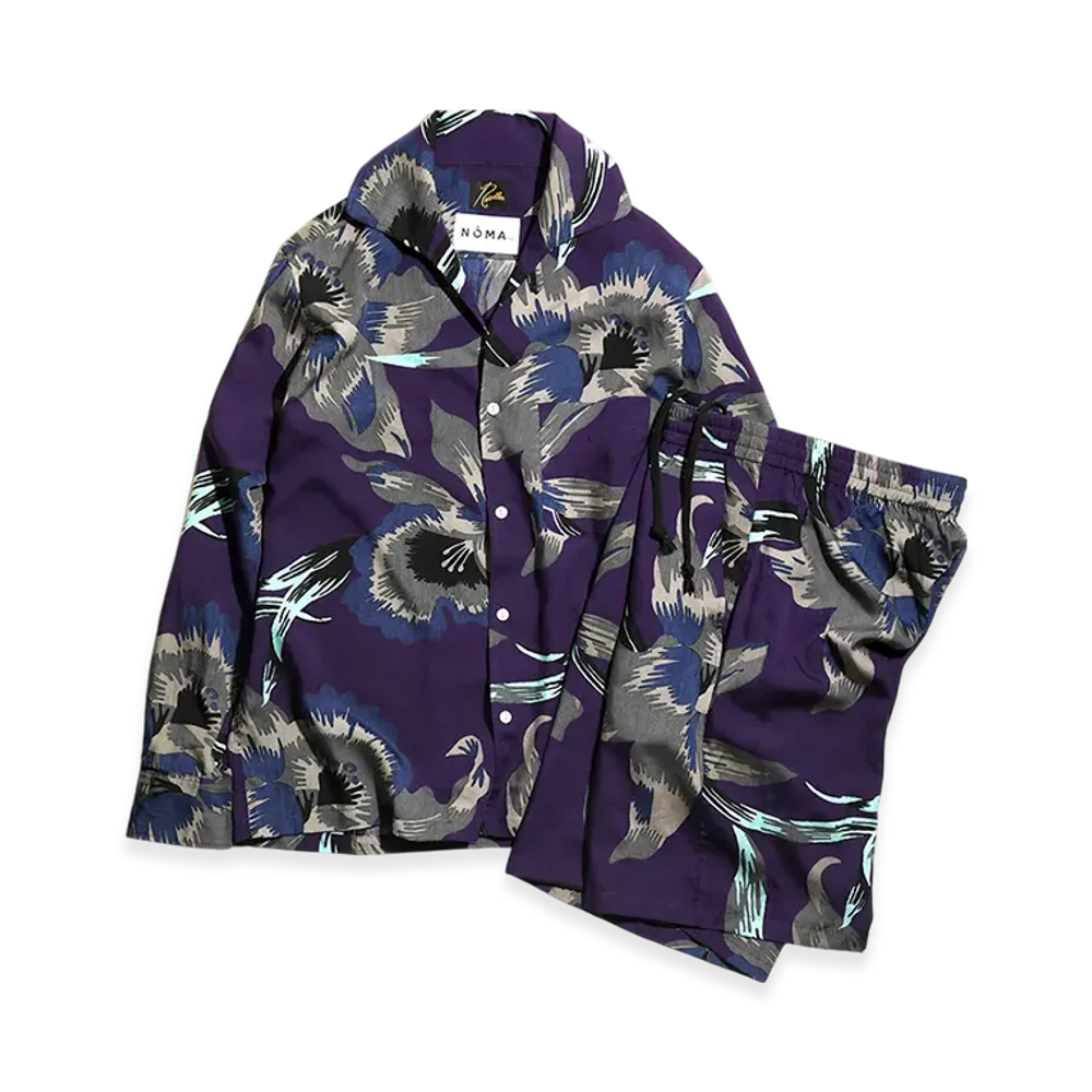 NEEDLES x NOMA t.d.Italian Collar Shirt "Purple"