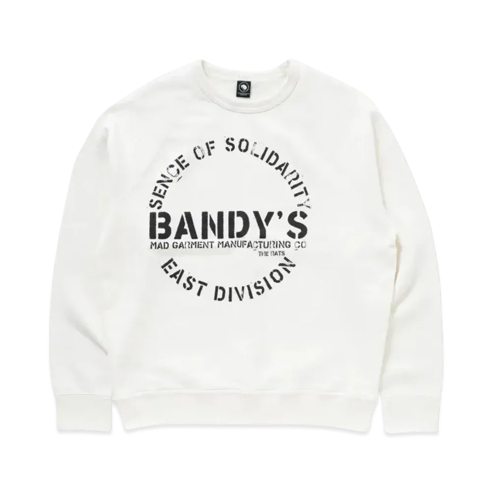 RATS Logo Binder Neck Sweat "White"