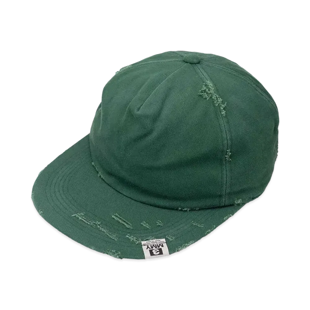 Maison MIHARA YASUHIRO Damaged Canvas Big Cap "Green"