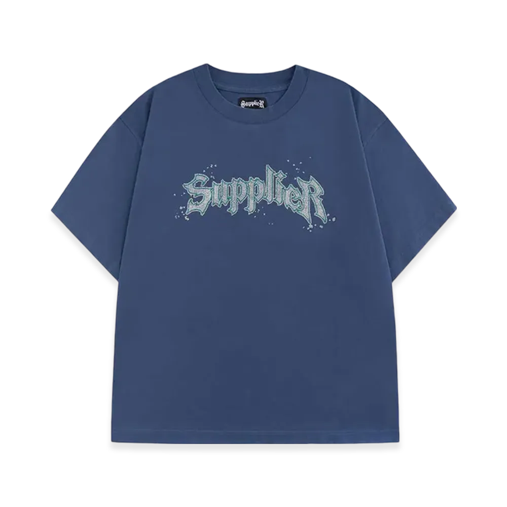 Supplier Splash Rhinestone Iron Logo Tee "Blue"