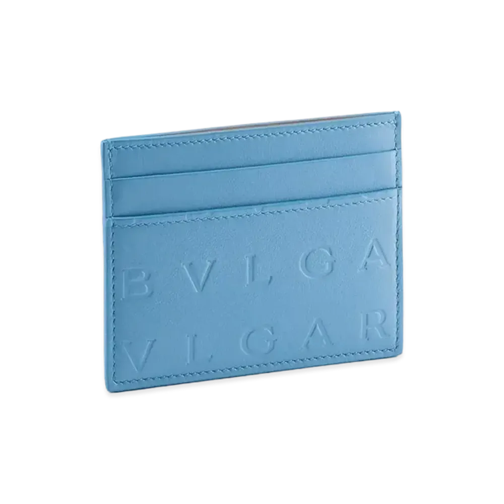BVLGARI BVLGARI Logo Infinitum Card Holder "Blue"