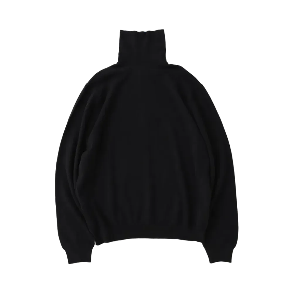 COMOLI x Scott & Charters Turtle Neck Knit - 24AW "Black"