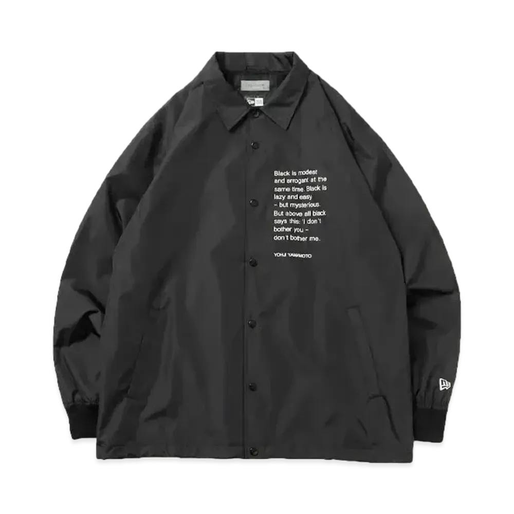 NEW ERA x Yohji Yamamoto SS23 Coach Jacket "Black"