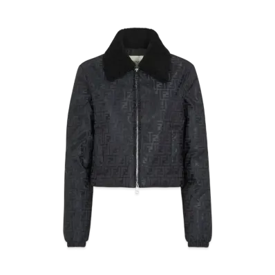 FENDI Women's FF Nylon Jacket "Black"