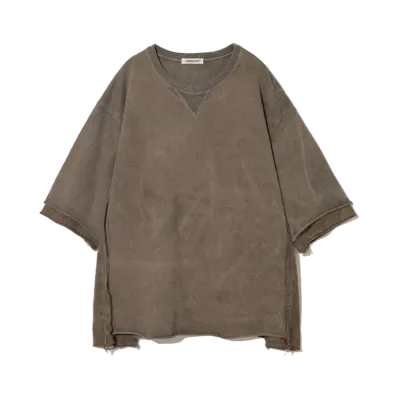 UNDERCOVER Cotton Layered Top "Gray Beige"
