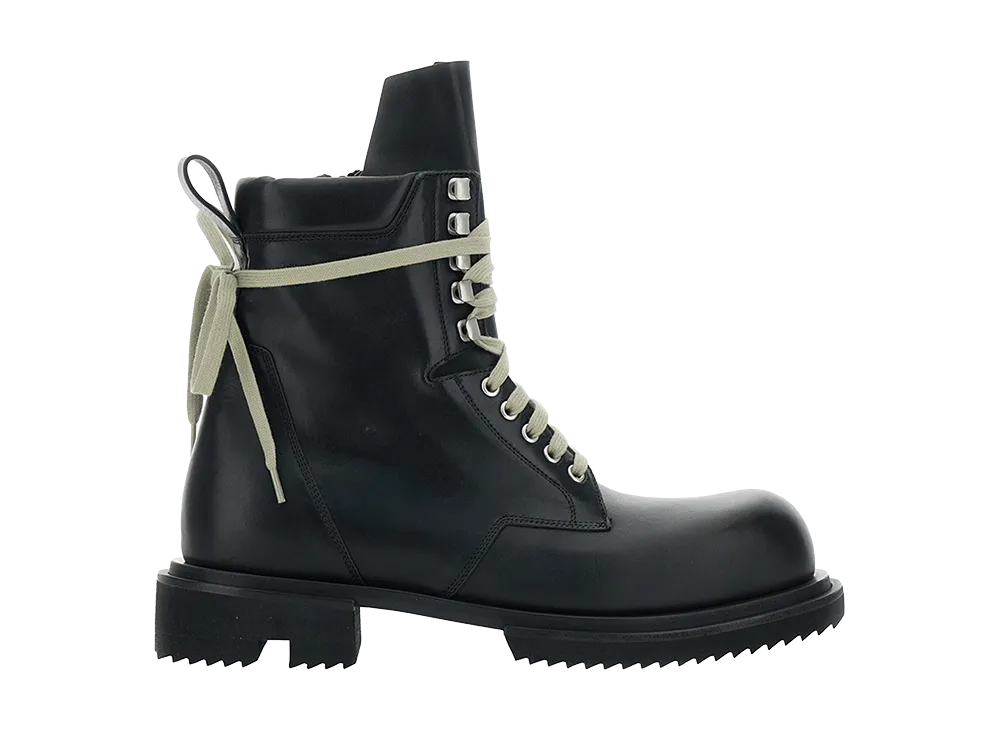 Rick Owens SS26 Low Army Gabe Lace-up Boot "Black"