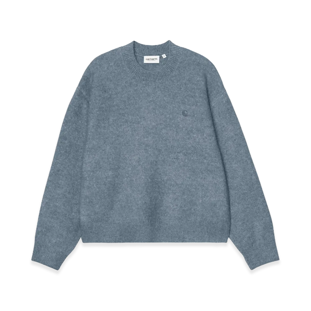 Carhartt WIP Women's Curtis Sweater "Tangled Shady Blue"