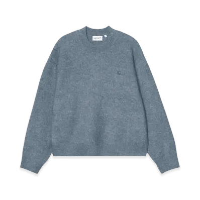Carhartt WIP Women's Curtis Sweater "Tangled Shady Blue"