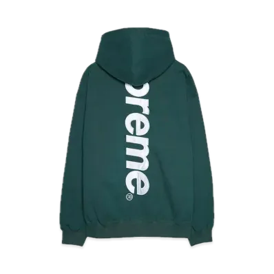 Supreme Satin Applique Hooded Sweatshirt "Green" (24FW)