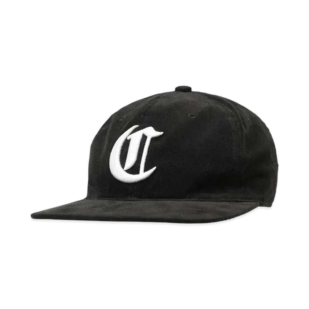 COOTIE PRODUCTIONS Corduroy 6 Panel Cap "BLACK X WHITE"