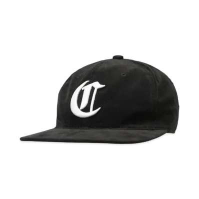 COOTIE PRODUCTIONS Corduroy 6 Panel Cap "BLACK X WHITE"