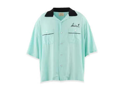 Saint Mxxxxxx Bowling Shirt Trump "Sky Blue"