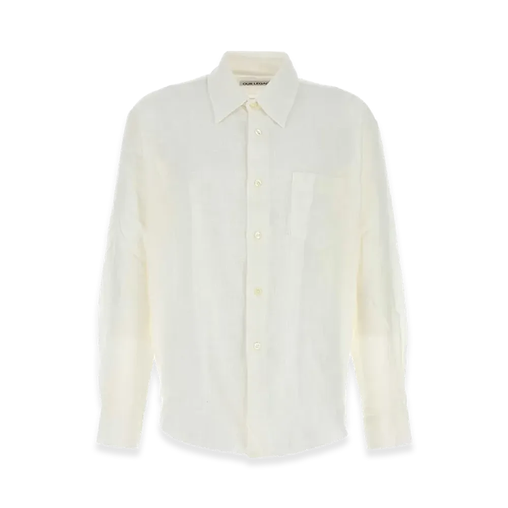OUR LEGACY Cotton Coco Shirt "White"