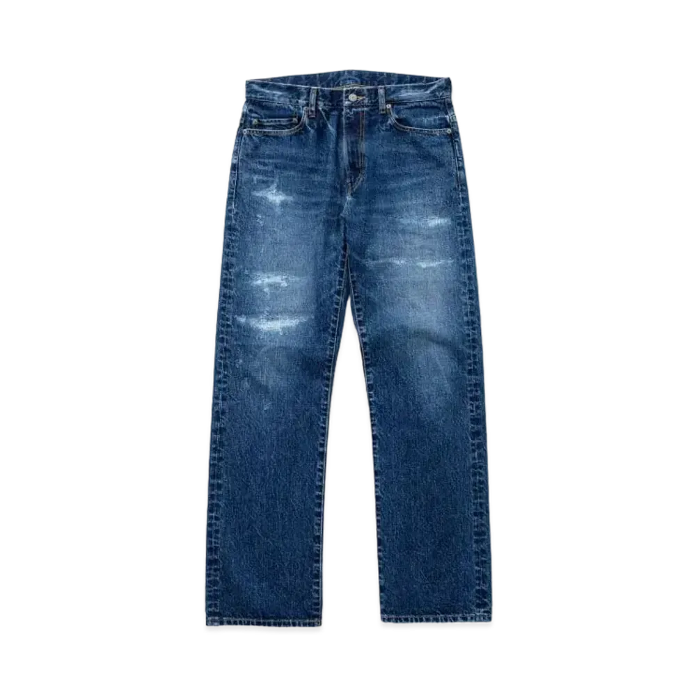 RATS Indigo Crash Denim Pants "Indigo"