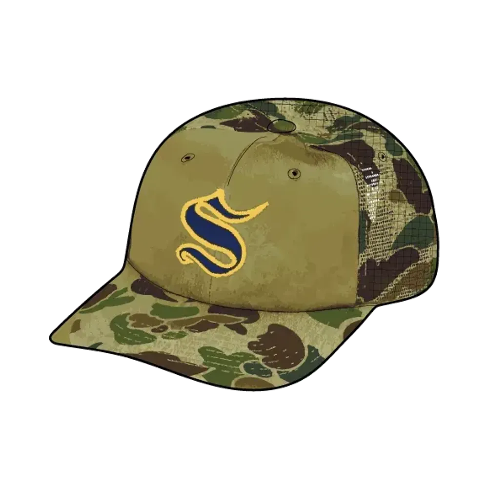 Supreme Contrast S Mesh Back 6-Panel "Woodland Camo"