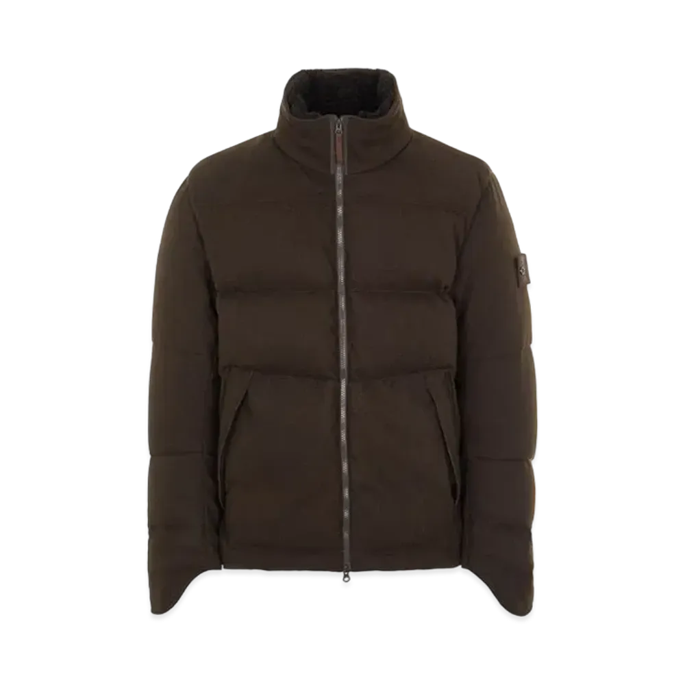 Stone Island 440F1 SW 3L DOWN_GHOST PIECE "Dark Brown"