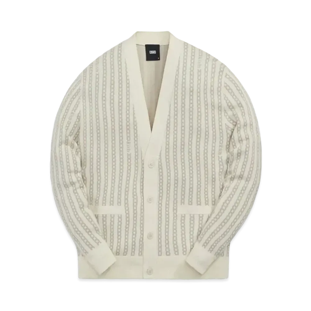 Kith Chain Link Tilden Cardigan "Sandrift"