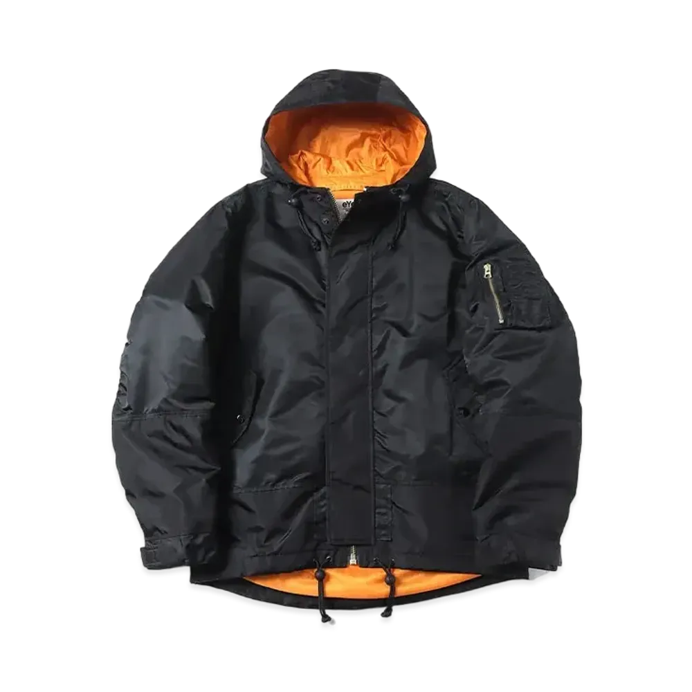 JUNYA WATANABE MAN x ALPHA MA-1 Customized Nylon Taffeta "Black"