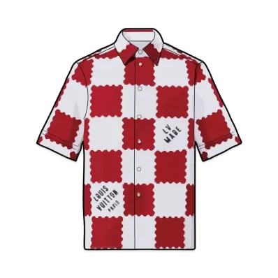 Louis Vuitton x NIGO DAMIER SS SHIRT "White/Red"