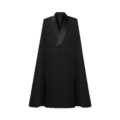 Alexander McQUEEN Tailored Cape Coat "Black"