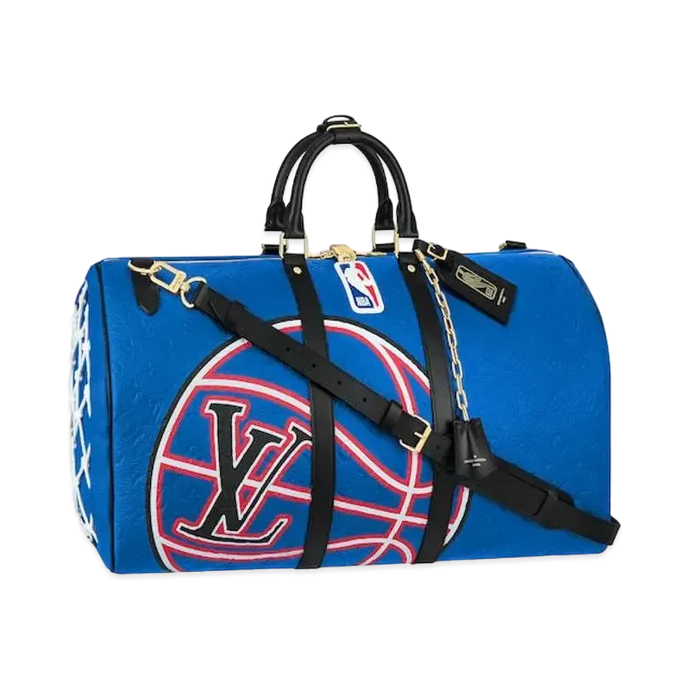 Louis Vuitton x NBA Keepall Bandouliere 55 Monogram Taurillon Leather "Blue"