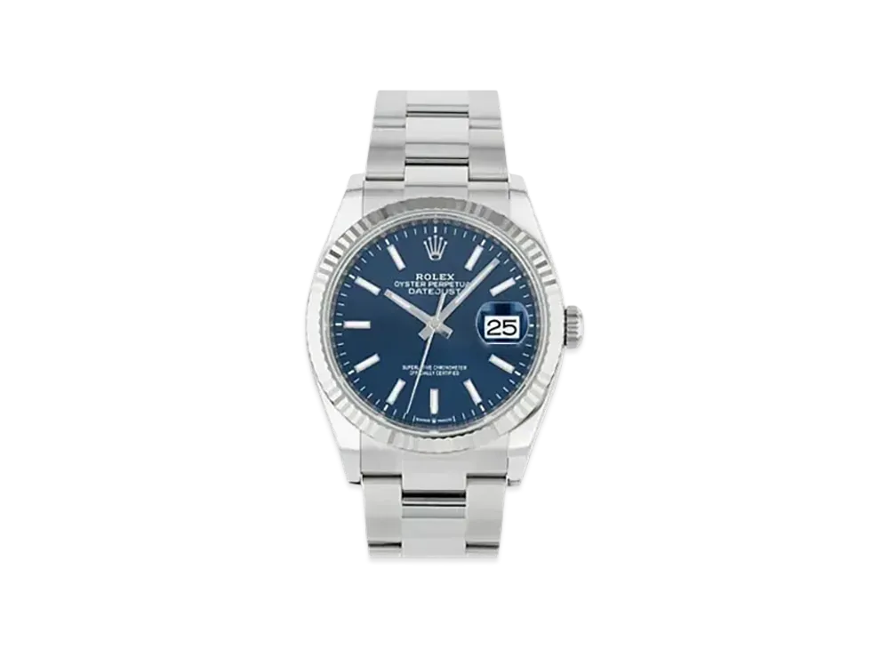 ロレックス デイトジャスト 36 青文字盤 126234