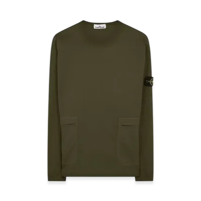 Stone Island 10619 Stretch Cotton Twill Overshirt - 21SS "Olive Green"
