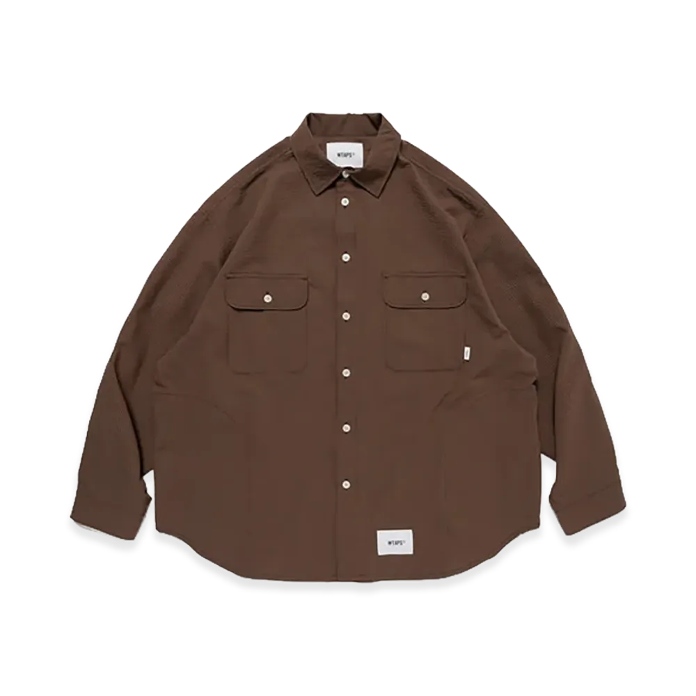 WTAPS WCPO / LS / Ctpl. Sucker. Textile "Brown"