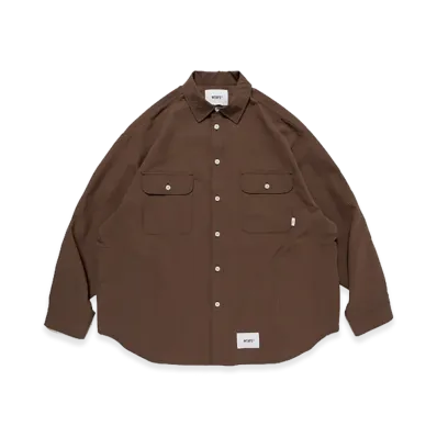 WTAPS WCPO / LS / Ctpl. Sucker. Textile "Brown"