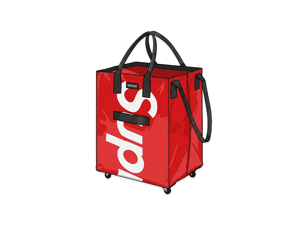 Supreme x Hulken Rolling Tote Bag "Red"
