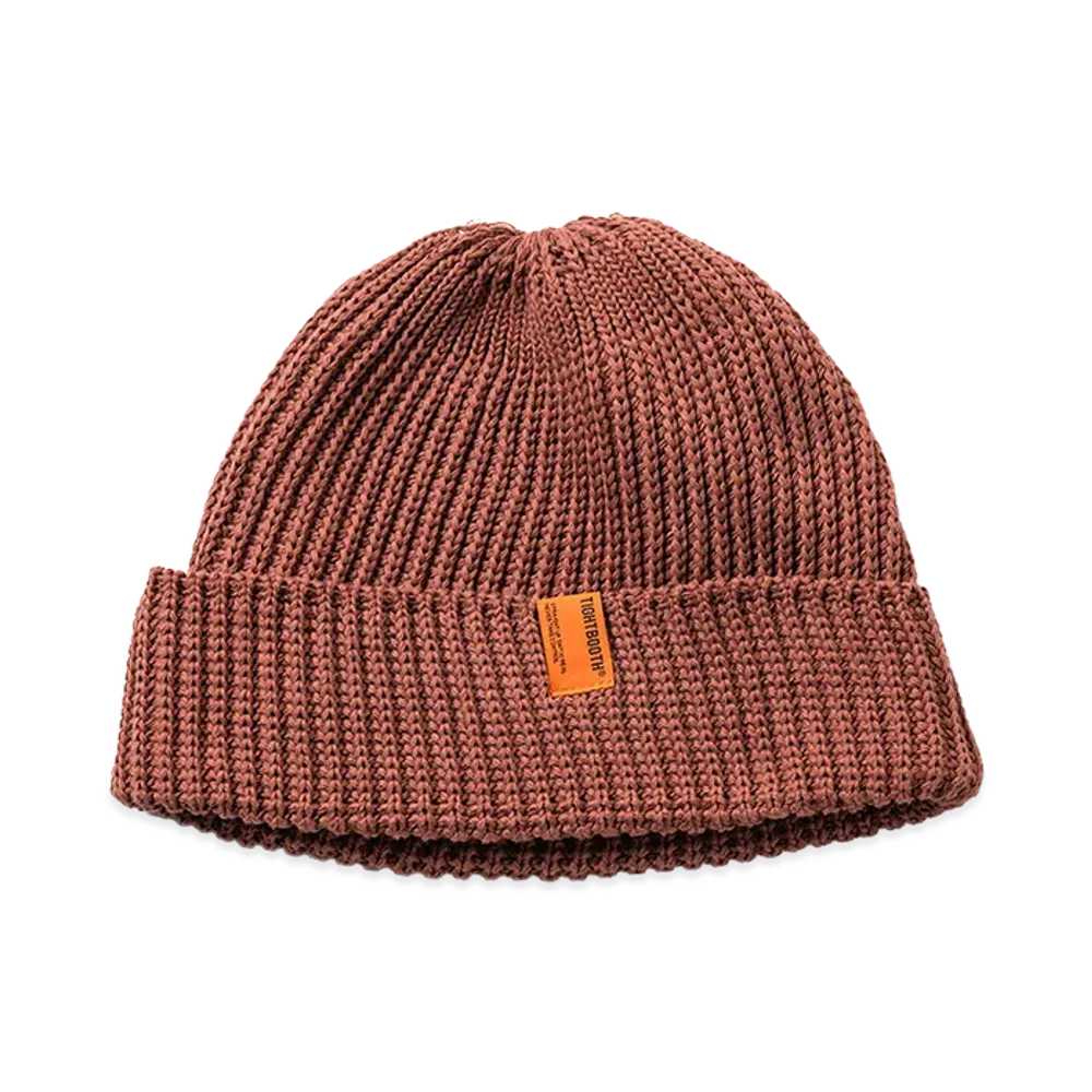 TIGHTBOOTH Tag Watch Cap "Old Rose"