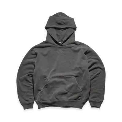 Los Angeles Apparel 14OZ Heavy Fleece Pullover Hooded Sweatshirt Special Order Overdyed "Vintage Black"