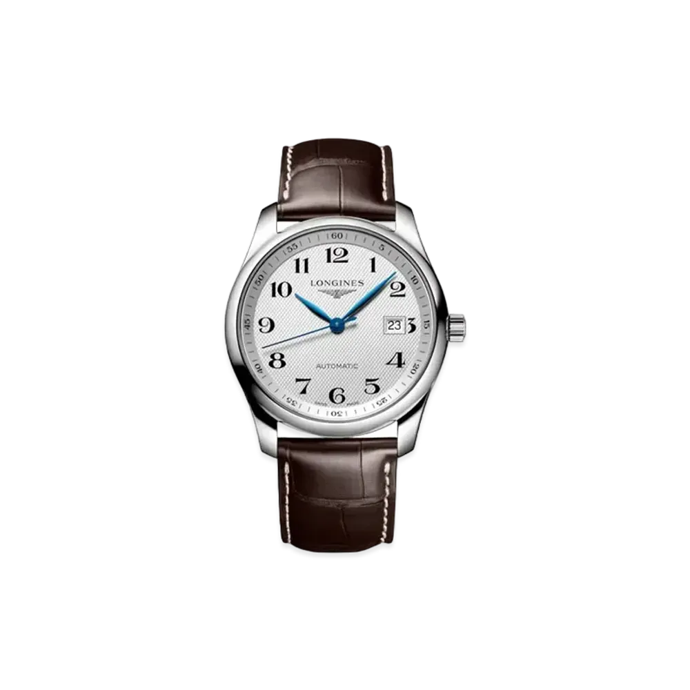 Longines Master Collection 40.00mm "Silver Barleycorn/Stainless Steel/Brown" L2.793.4.78.3