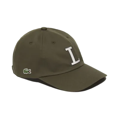 LACOSTE Cotton Twill L Logo Cap "Khaki"