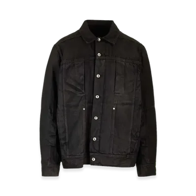 Rick Owens Lido Denim Worker Jacket "Black"