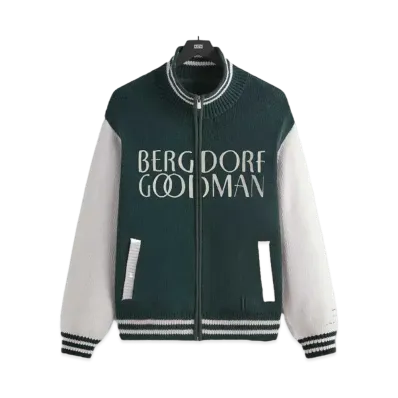 Kith x Bergdorf Goodman Wyona Full Zip Varsity Sweater "Stadium"